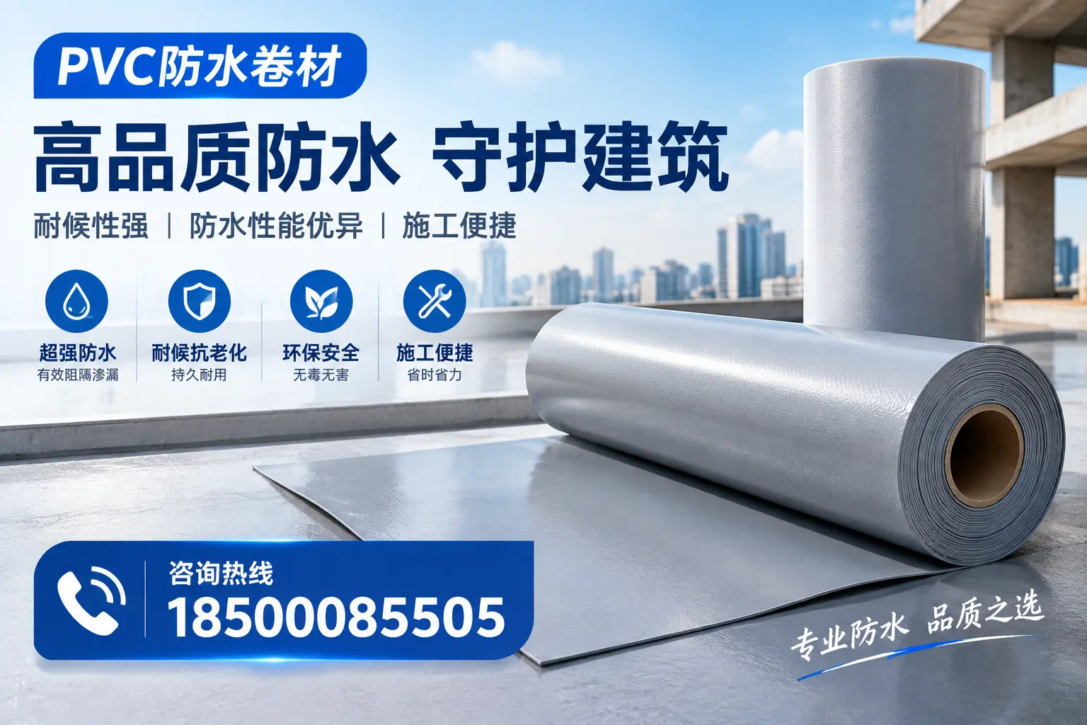 PVC防水卷材的防水效果评测,适合苏州的科学依据